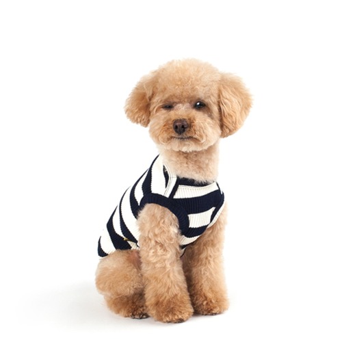BIG Stripe Sleeveless T-Shirt _Navy아비루즈